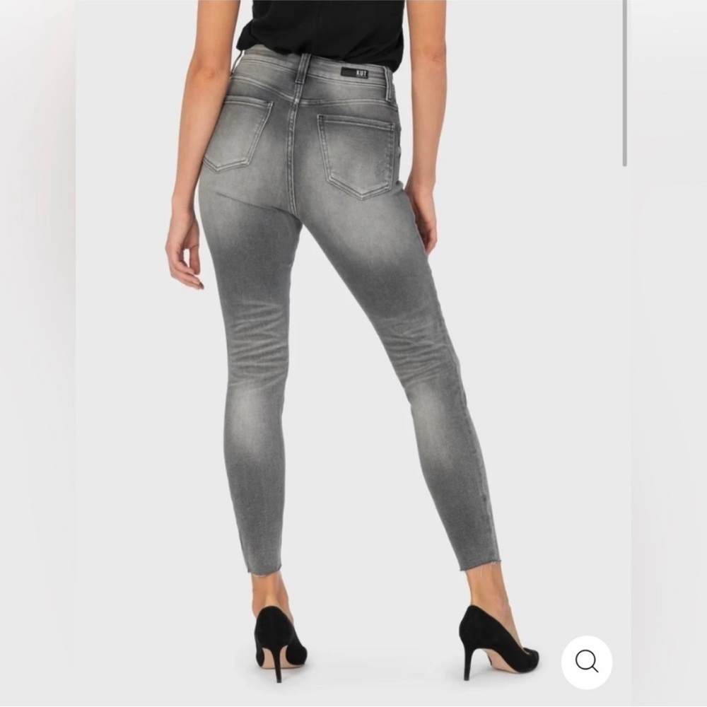 KUT from the KLOTH Jeans DISTRESSED Connie Fab Ab Ankle Skinny Plus Size 14 NWT - Picture 8 of 9